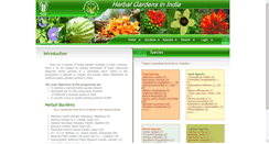 Desktop Screenshot of herbalgardenindia.org