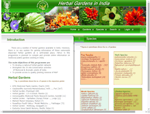 Tablet Screenshot of herbalgardenindia.org